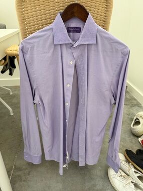 Ralph Lauren Lavender Long-Sleeve Dress Shirt